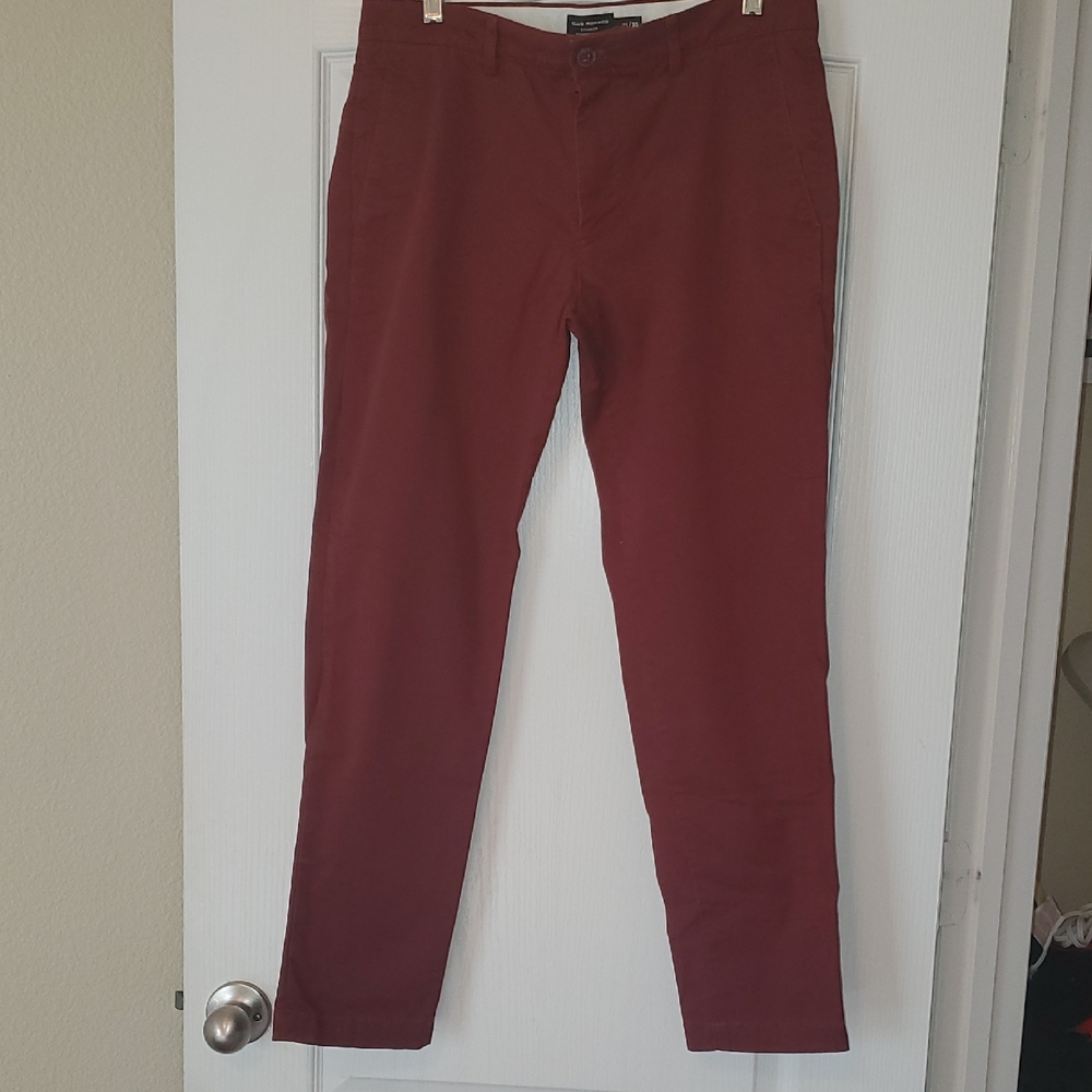 Club Monaco CONNOR Men's Chinos Rust 30/31 Slim Fit